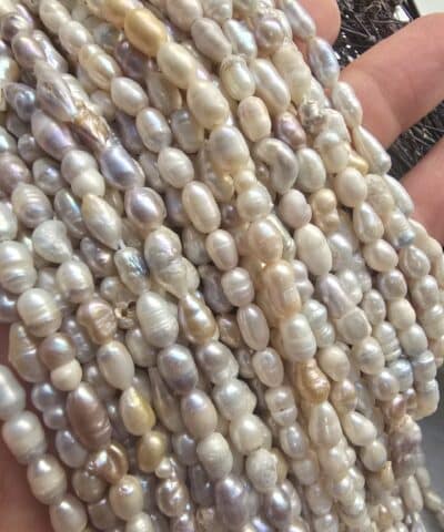 5x6 Mm Somon Ham Dogal Barok İnci