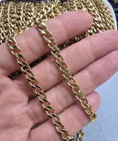 6x8 MM Kuyumcu Çelik Takı Zinciri