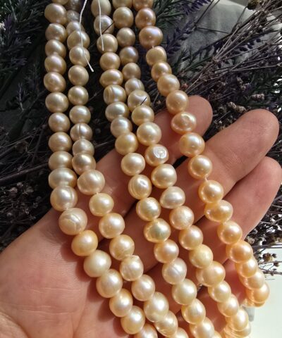 8 Mm Aaa Pembe Gercek Dogal İnci 3