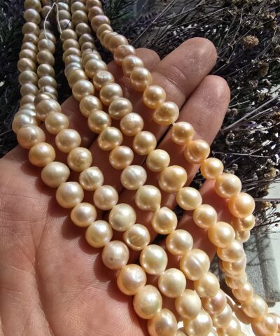 8 Mm Aaa Pembe Gercek Dogal İnci 4