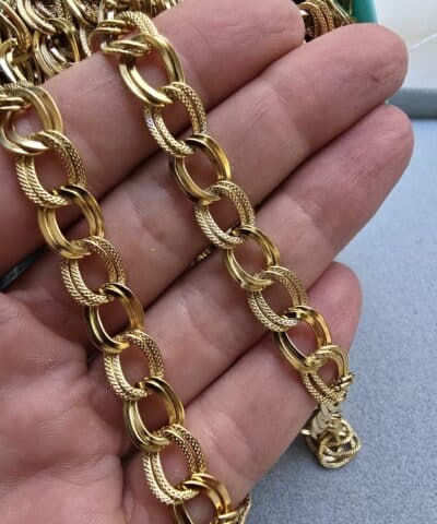 9 Mm Samanyolu Celik Taki Zinciri Gold