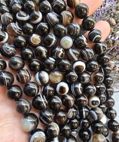 AAA Küre Göz Akik Taşı - 10 MM