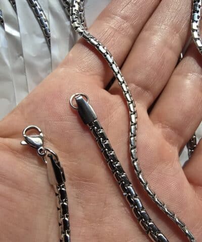 Celik Zi̇gzag Hazir Taki Zinciri 60 Cm 2