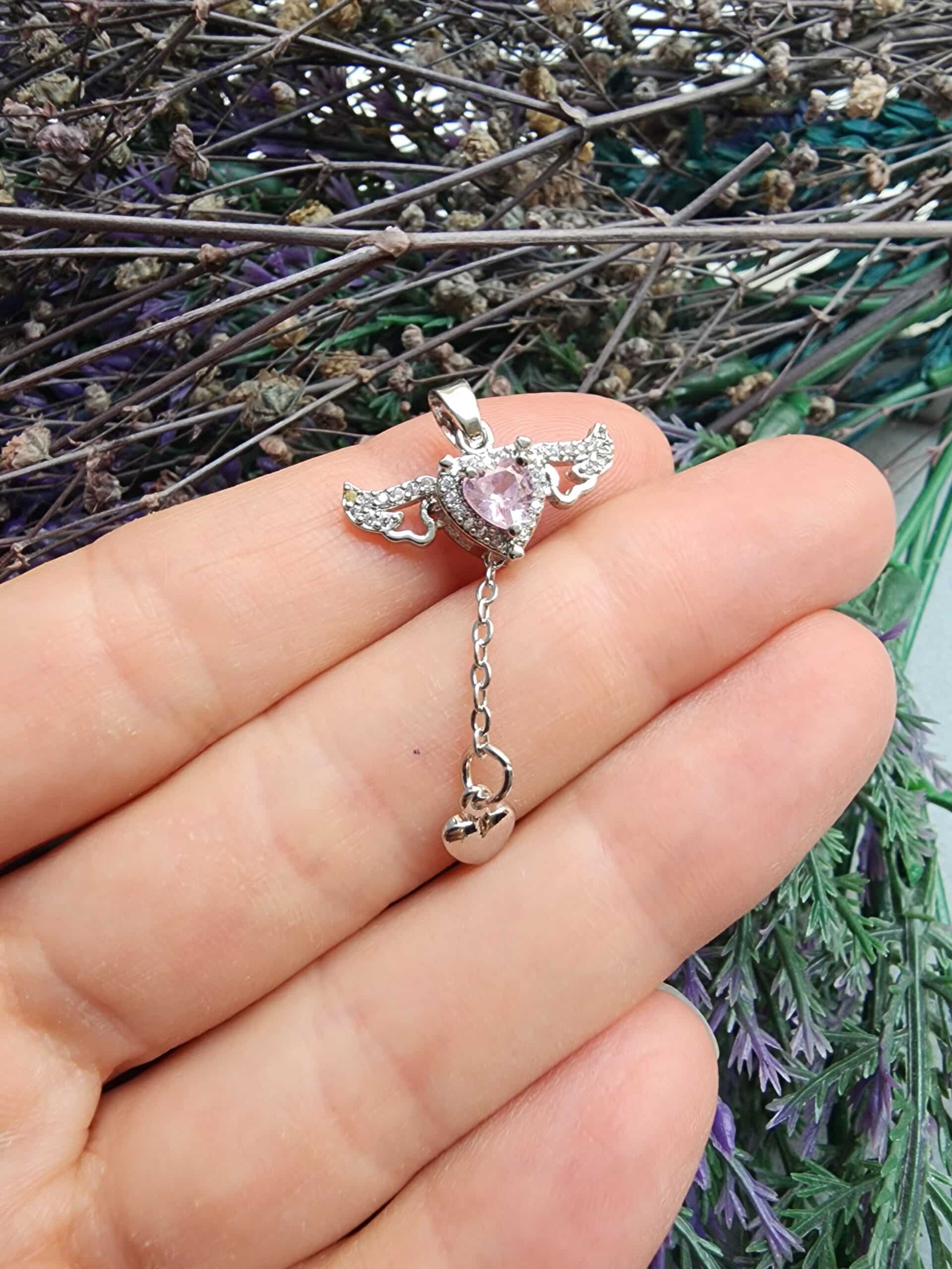 Kalp Sallantili Silver Kolye Ucu