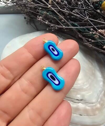 Mekik Nazar Gözlü Murano Cam Obje Charm - 502