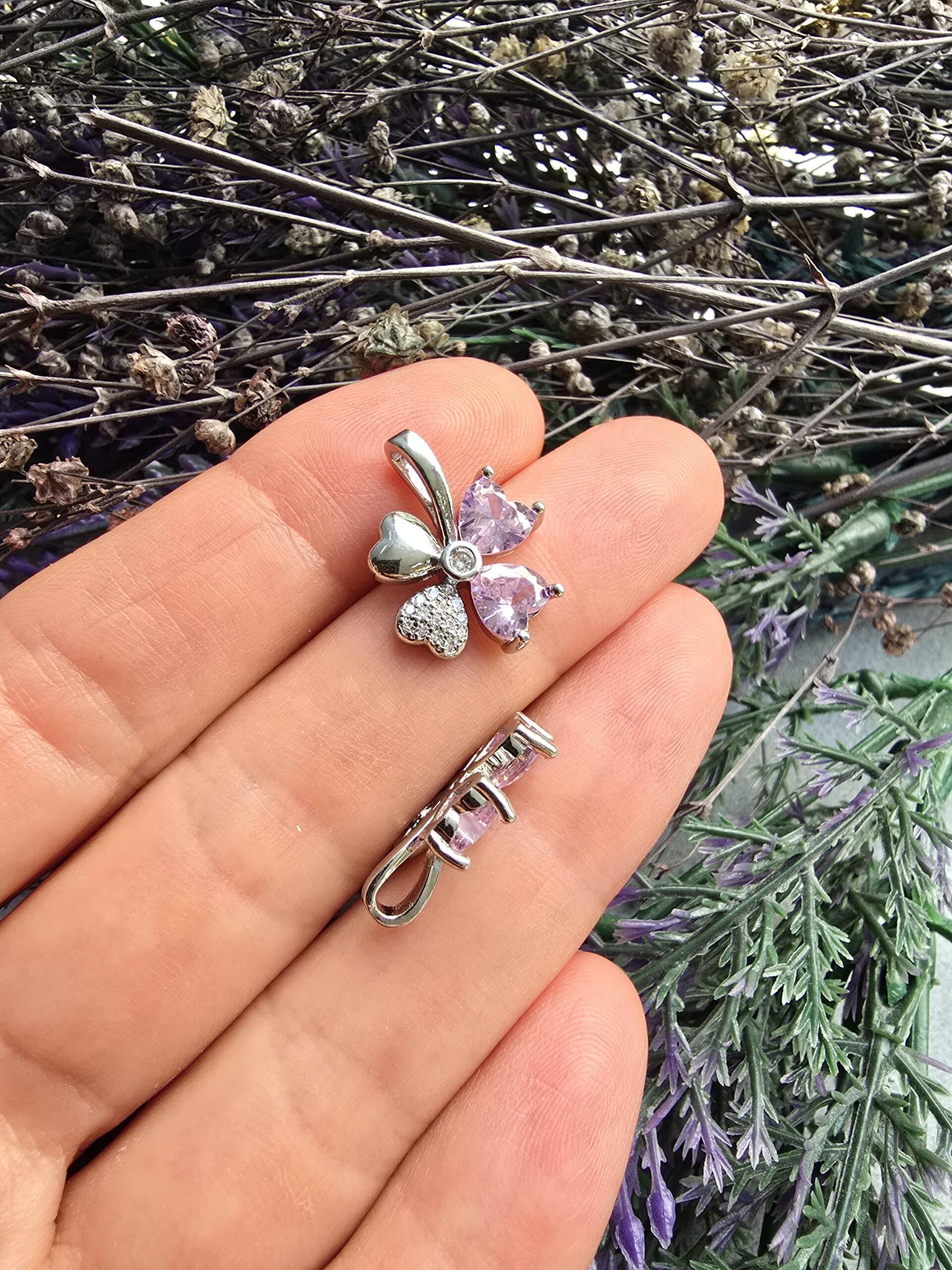 Yonca Silver Charm Kolye Ucu