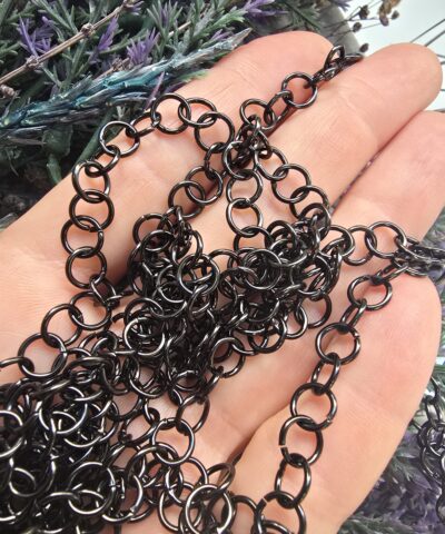 10x0.7 MM Stainless Steel Siyah Çelik Halka