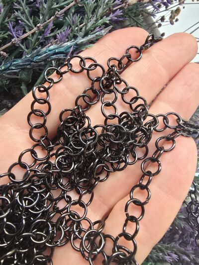 10x0.7 MM Stainless Steel Siyah Çelik Halka
