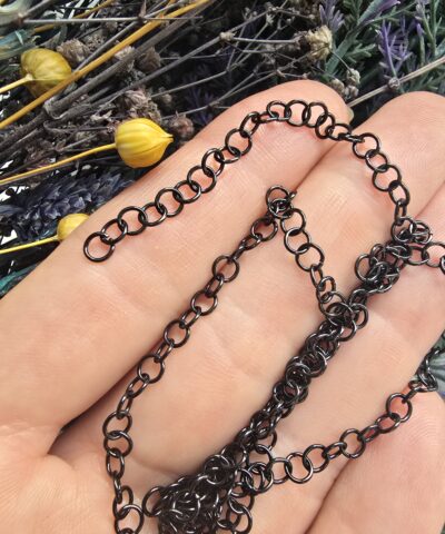4x0.6 MM Stainless Steel Siyah Çelik Halka