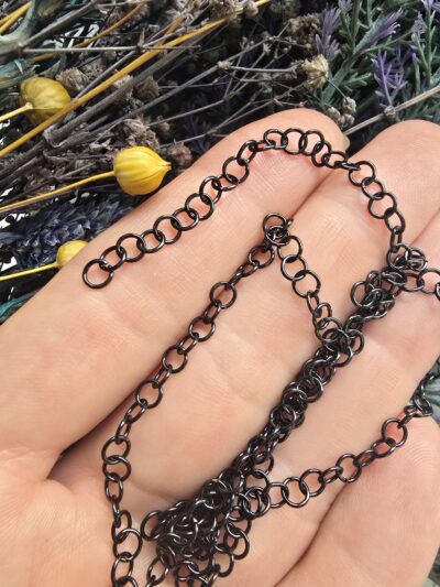 4x0.6 MM Stainless Steel Siyah Çelik Halka