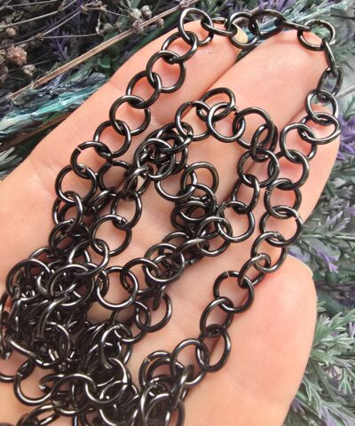 10x0.8 MM Stainless Steel Siyah Çelik Halka