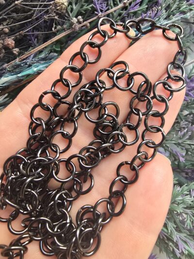 10x0.8 MM Stainless Steel Siyah Çelik Halka