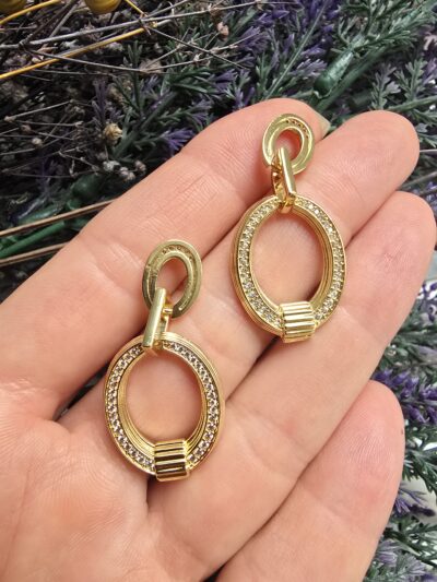 Oval Sıra Taşlı Charm
