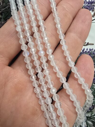 4 MM AAA Fasetli Doğal Ay Taşı - Görsel 4