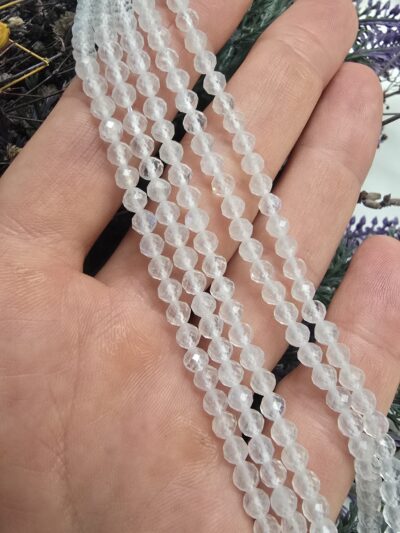 4 MM AAA Fasetli Doğal Ay Taşı - Görsel 3