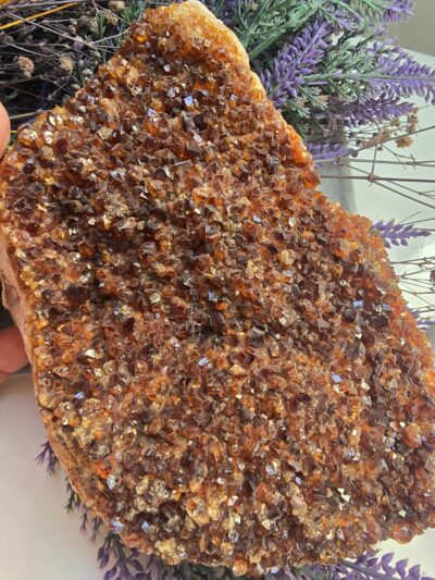 1070 Gram Doğal Kayaç Kütle Sitrin Taşı