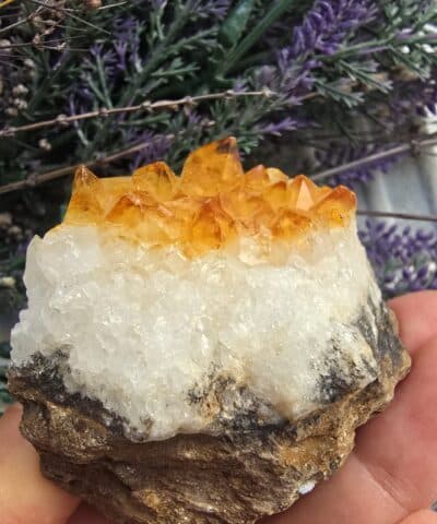 185 Gram Doğal Kayaç Kütle Sitrin Taşı