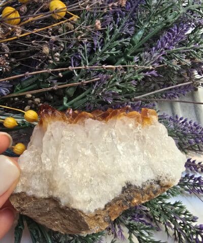 324 Gram Doğal Kayaç Kütle Sitrin Taşı