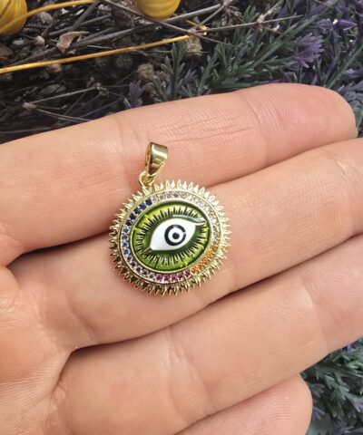 3d Renkli Nazar Goz Charm