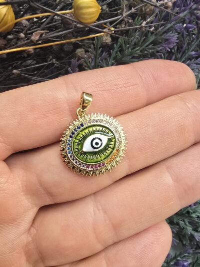 3d Renkli Nazar Goz Charm