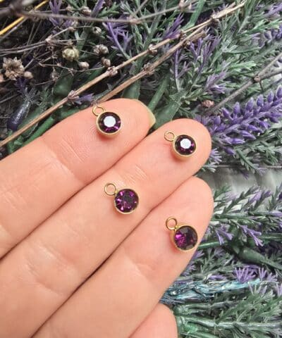 6 Mm Celik Tek Tas Gold Charm Tek Kulp 502