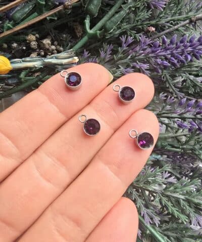 6 Mm Celik Tek Tas Silver Charm Tek Kulp 501