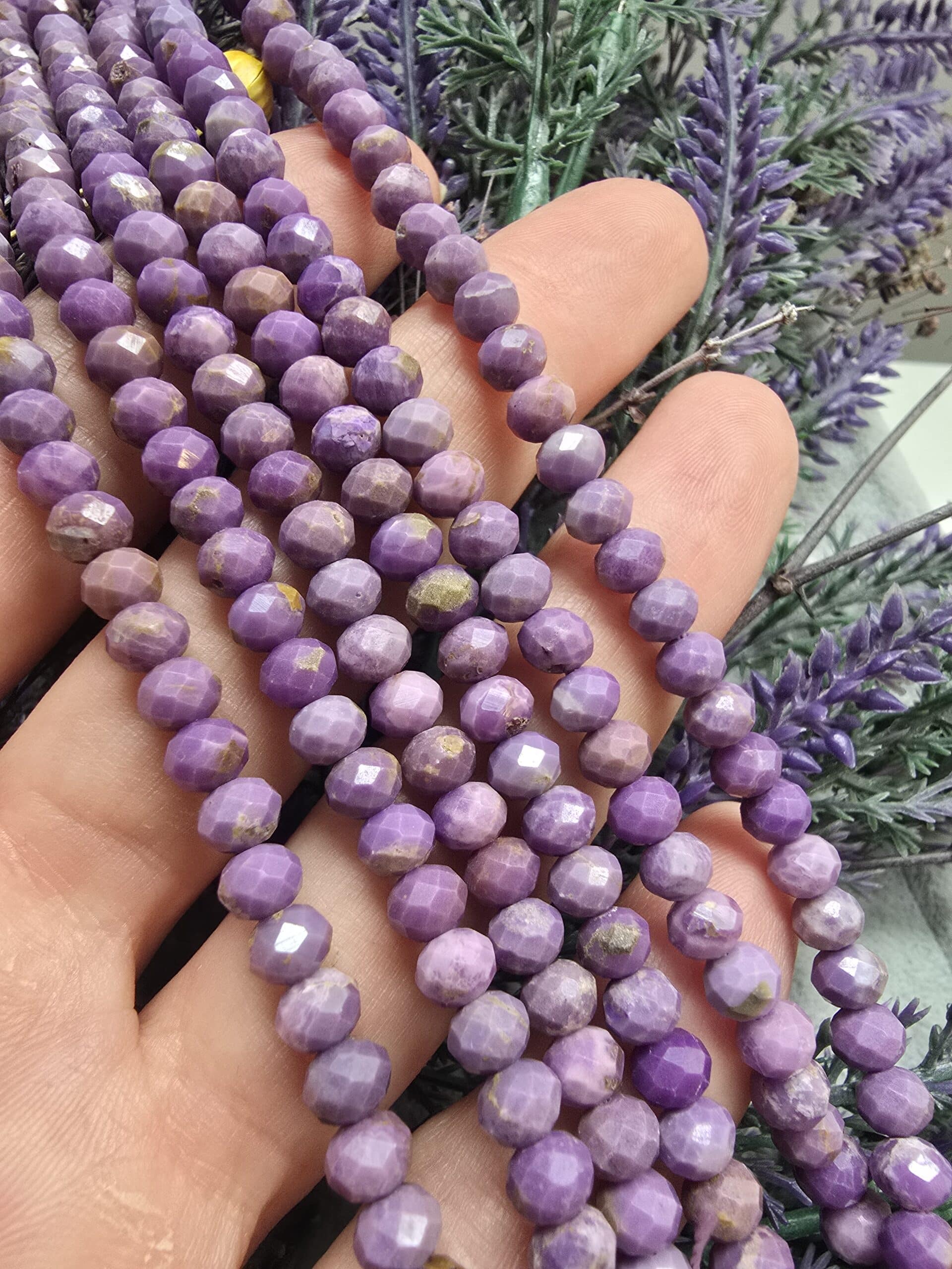 6 Mm Rondela Lepidolit Dogal Tas