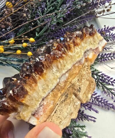 781 Gram Doğal Kayaç Kütle Sitrin Taşı