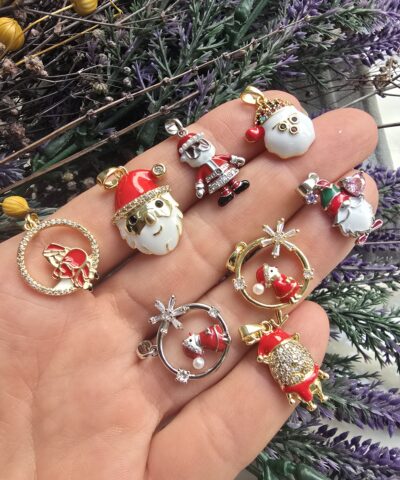 Noel Baba Yeni Yil Temali Kolye Ucu