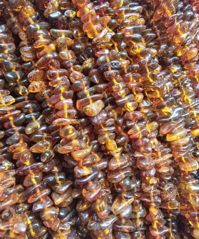 Alternative view of Kahve Kırık Şekilli Kehribar Uzun Dizi 45 CM