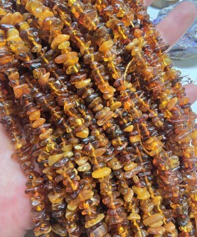 Alternative view of Mix Kırık Şekilli Kehribar Uzun Dizi 45 CM