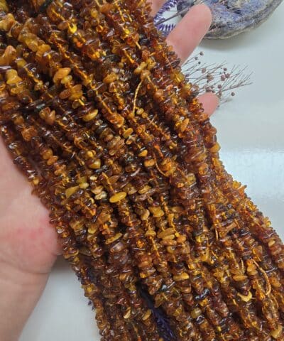 Mix Kırık Şekilli Kehribar Uzun Dizi 45 CM