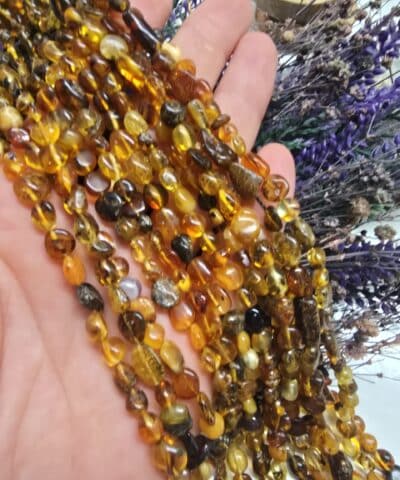 Alternative view of Mix Amorf Kehribar Uzun Dizi 45 CM