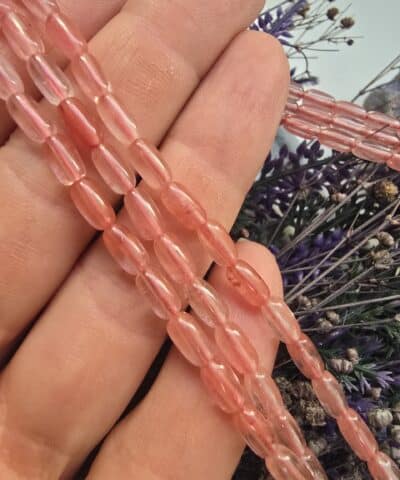 4x7 MM Arpa Çilek Kuvars Taşı