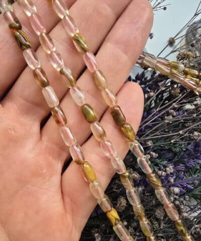 4x7 MM Arpa Gül Kuvars Taşı