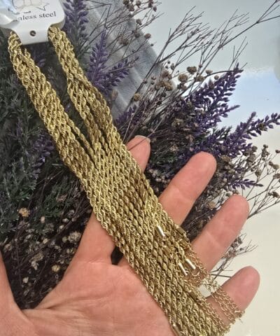 3 MM Burma Hazır Çelik Kolye 40 CM