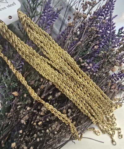 Alternative view of 3 MM Burma Hazır Çelik Kolye 40 CM