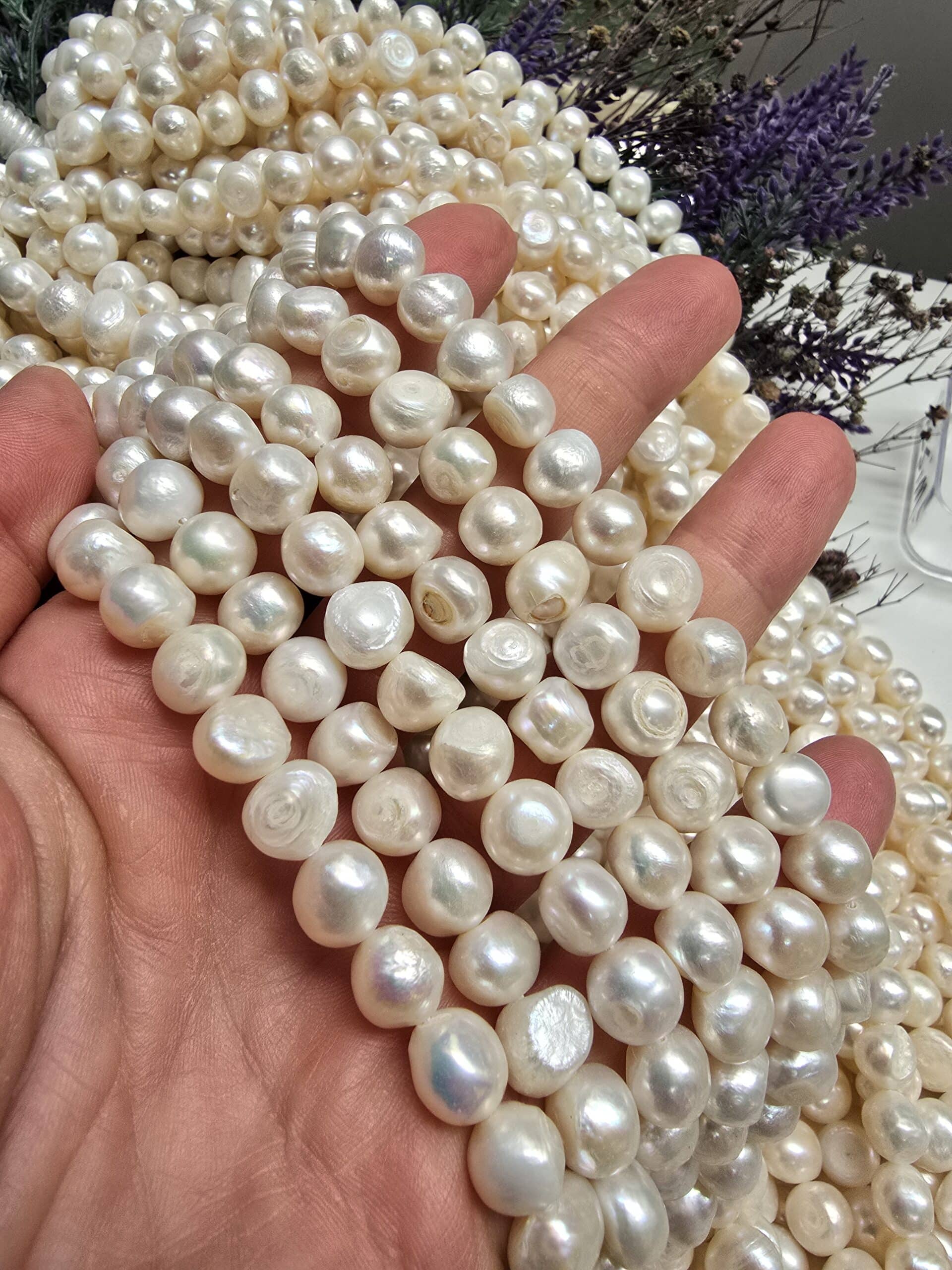 9 MM AAA Ezik Barok Doğal İnci