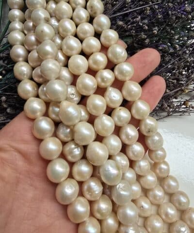 Alternative view of 12 MM Somon Premium Küre Barok Doğal İnci