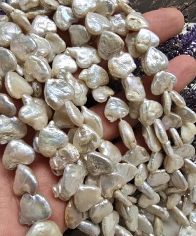 Alternative view of 12 MM Kalp Barok Doğal İnci