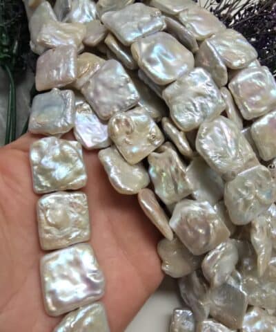 18X18 MM Kare Barok Doğal İnci