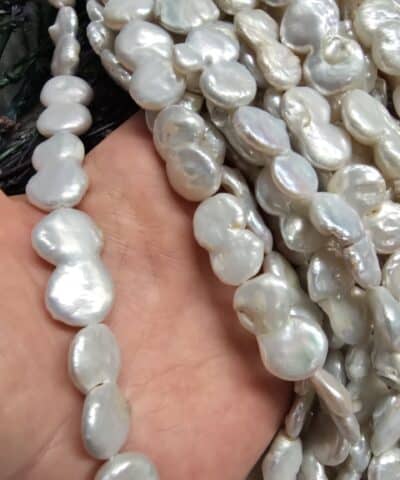 13 MM İkiz Tablet Barok Tatlı Su İncisi