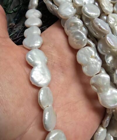 Alternative view of 13 MM İkiz Tablet Barok Tatlı Su İncisi