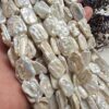 12x16 MM Dikdörtgen Barok Doğal İnci - Görsel 3