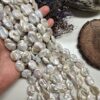 14X18 MM Oval Sakız Barok Doğal İnci