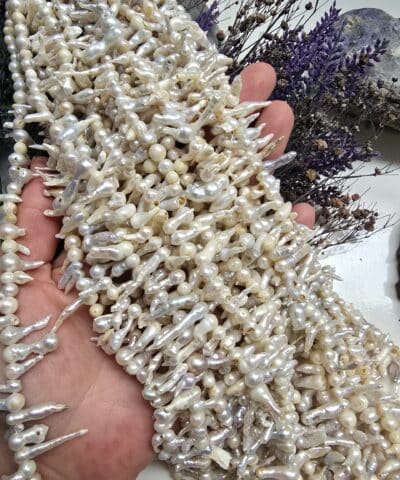 Alternative view of 14 MM Biber Şekilli Barok Doğal İnci