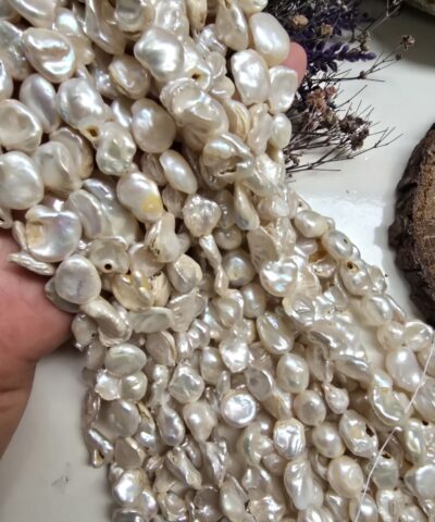 12 MM Amorf Yaprak Barok Doğal İnci