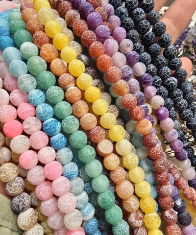 Yengeç Mat Akik Doğal Taş Boncuk