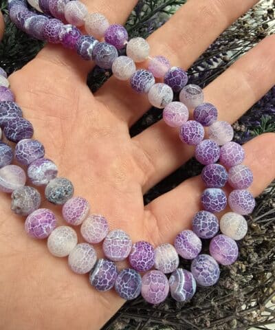 Yengeç Mat Akik Doğal Taş Boncuk - 508