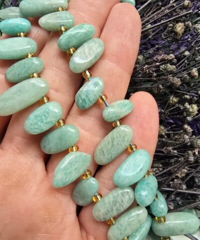 10-14 MM Amorf Damla Amazonit Taşı